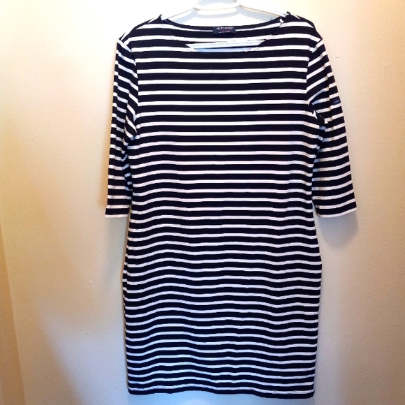st james Dresses & Skirts - NWOT St. James Nautical Themed Black & White Striped Dress